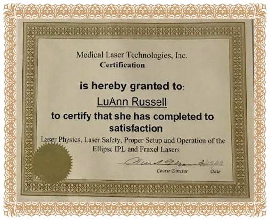 Aesthetic Certification